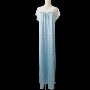 fits: XXL, blue lace loungewear